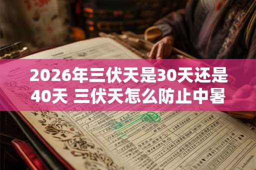 2026年三伏天是30天还是40天 三伏天怎么防止中暑 2026年三伏天是30天还是40天 三伏天怎么防止中暑