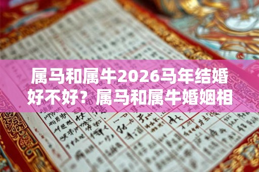属马和属牛2026马年结婚好不好?属马和属牛婚姻相配吗? 属马和属牛2026马年结婚好不好?属马和属牛婚姻相配吗?