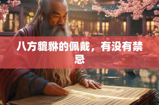 八方貔貅的佩戴，有没有禁忌