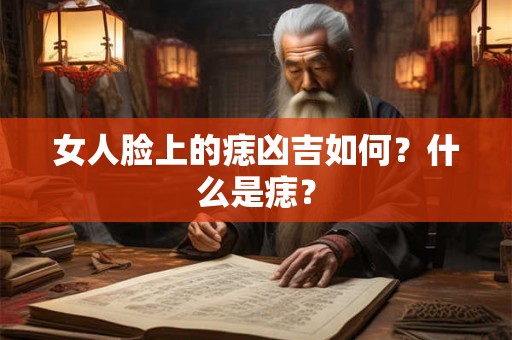 女人脸上的痣凶吉如何？什么是痣？