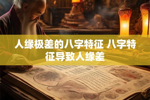 人缘极差的八字特征 八字特征导致人缘差 人缘极差的八字特征 八字特征导致人缘差