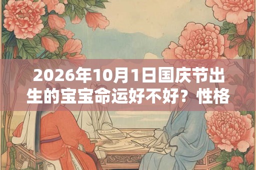 2026年10月1日国庆节出生的宝宝命运好不好？性格如何？
