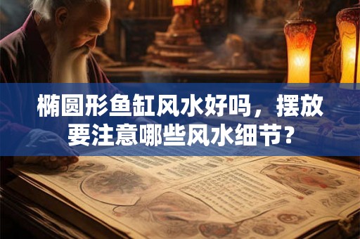 椭圆形鱼缸风水好吗，摆放要注意哪些风水细节？