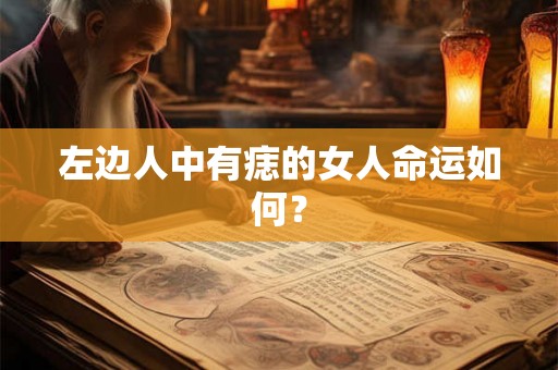 左边人中有痣的女人命运如何？