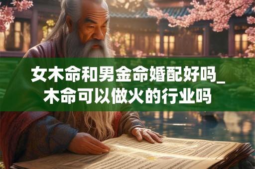 女木命和男金命婚配好吗_木命可以做火的行业吗