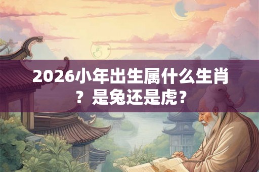 2026小年出生属什么生肖?是兔还是虎? 2026小年出生属什么生肖?是兔还是虎?