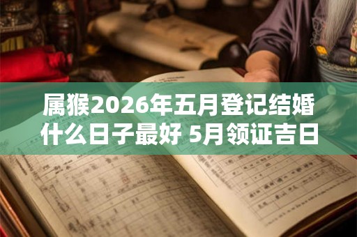 属猴2026年五月登记结婚什么日子最好 5月领证吉日一览表 属猴2026年五月登记结婚什么日子最好 5月领证吉日一览表