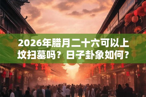 2026年腊月二十六可以上坟扫墓吗？日子卦象如何？