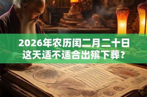 2026年农历闰二月二十日这天适不适合出殡下葬？