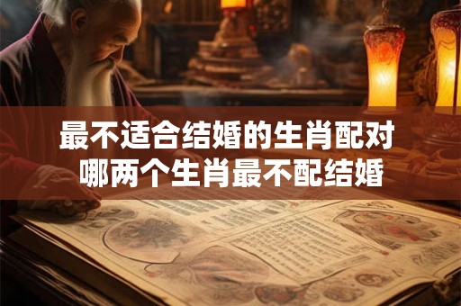 最不适合结婚的生肖配对 哪两个生肖最不配结婚 最不适合结婚的生肖配对 哪两个生肖最不配结婚