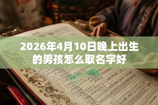 2026年4月10日晚上出生的男孩怎么取名字好