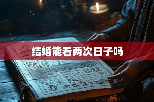 结婚能看两次日子吗