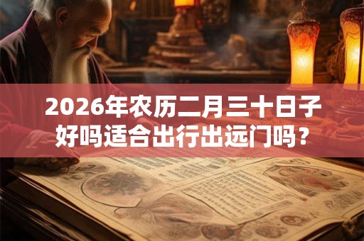 2026年农历二月三十日子好吗适合出行出远门吗？