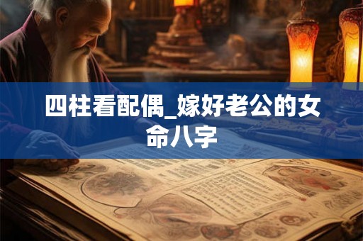 四柱看配偶_嫁好老公的女命八字 四柱看配偶_嫁好老公的女命八字