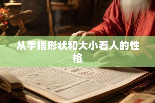 从手指形状和大小看人的性格