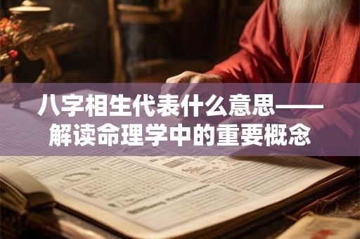 八字相生代表什么意思——解读命理学中的重要概念