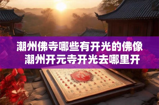 潮州佛寺哪些有开光的佛像  潮州开元寺开光去哪里开