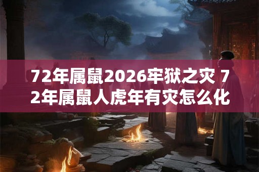 72年属鼠2026牢狱之灾 72年属鼠人虎年有灾怎么化解