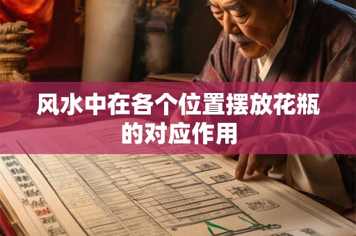 风水中在各个位置摆放花瓶的对应作用