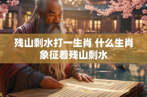 残山剩水打一生肖 什么生肖象征着残山剩水