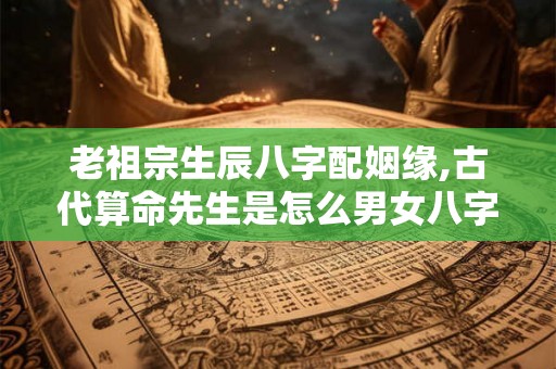 老祖宗生辰八字配姻缘,古代算命先生是怎么男女八字合婚的
