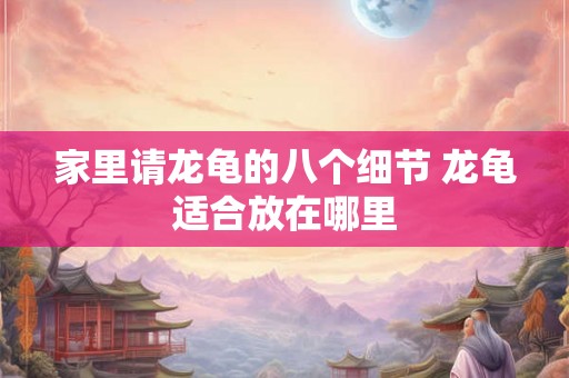 家里请龙龟的八个细节 龙龟适合放在哪里
