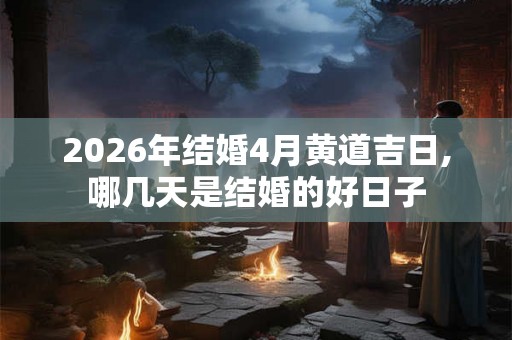 2026年结婚4月黄道吉日,哪几天是结婚的好日子
