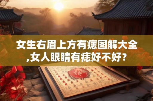 女生右眉上方有痣图解大全,女人眼睛有痣好不好？