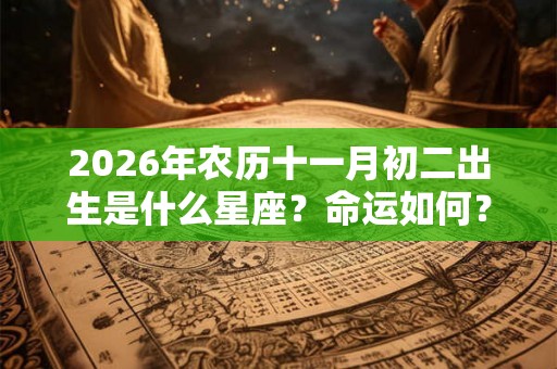 2026年农历十一月初二出生是什么星座？命运如何？