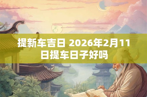 提新车吉日 2026年2月11日提车日子好吗