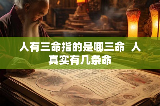 人有三命指的是哪三命  人真实有几条命