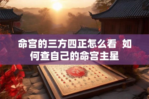 命宫的三方四正怎么看  如何查自己的命宫主星