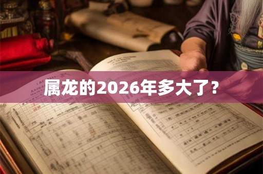 属龙的2026年多大了？