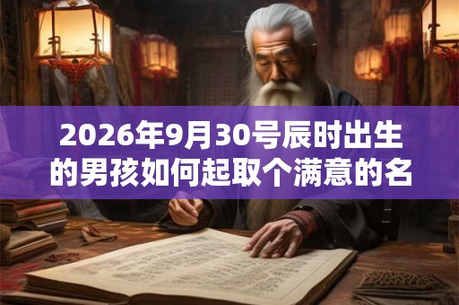 2026年9月30号辰时出生的男孩如何起取个满意的名字和五行属性 2026年9月30号辰时出生的男孩如何起取个满意的名字和五行属性
