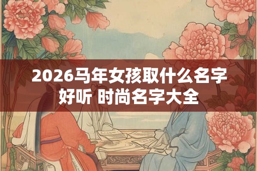 2026马年女孩取什么名字好听 时尚名字大全 2026马年女孩取什么名字好听 时尚名字大全