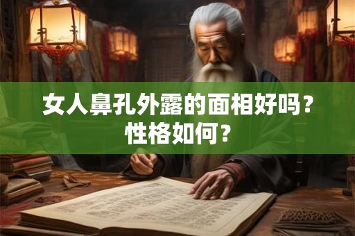 女人鼻孔外露的面相好吗？性格如何？