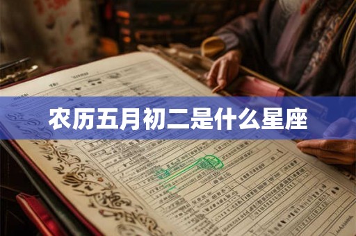 农历五月初二是什么星座
