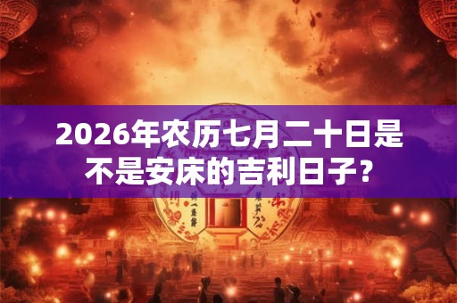 2026年农历七月二十日是不是安床的吉利日子? 2026年农历七月二十日是不是安床的吉利日子?