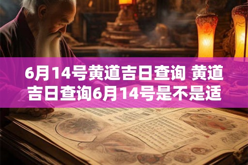 6月14号黄道吉日查询 黄道吉日查询6月14号是不是适合什么活动
