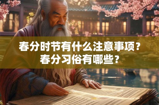 春分时节有什么注意事项？春分习俗有哪些？