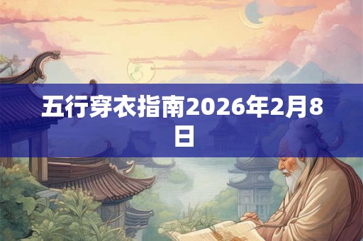 五行穿衣指南2026年2月8日