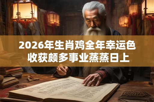 2026年生肖鸡全年幸运色 收获颇多事业蒸蒸日上