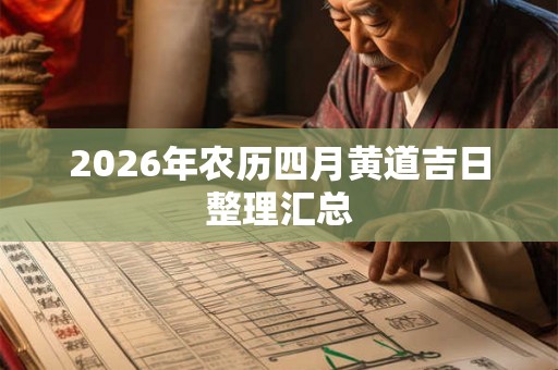 2026年农历四月黄道吉日整理汇总