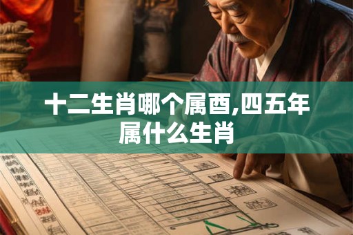 十二生肖哪个属酉,四五年属什么生肖