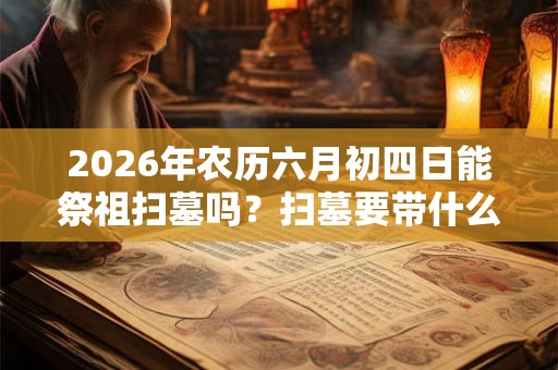 2026年农历六月初四日能祭祖扫墓吗?扫墓要带什么供品? 2026年农历六月初四日能祭祖扫墓吗?扫墓要带什么供品?