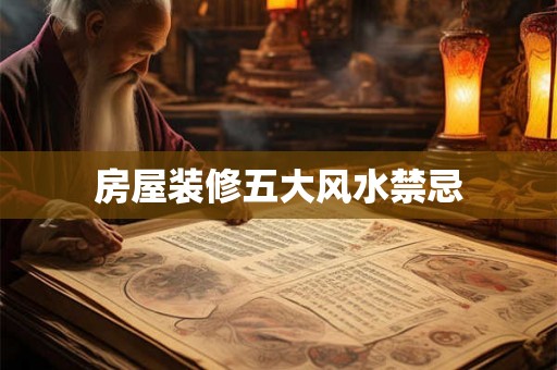 房屋装修五大风水禁忌 房屋装修五大风水禁忌