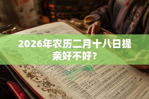 2026年农历二月十八日提亲好不好? 2026年农历二月十八日提亲好不好?