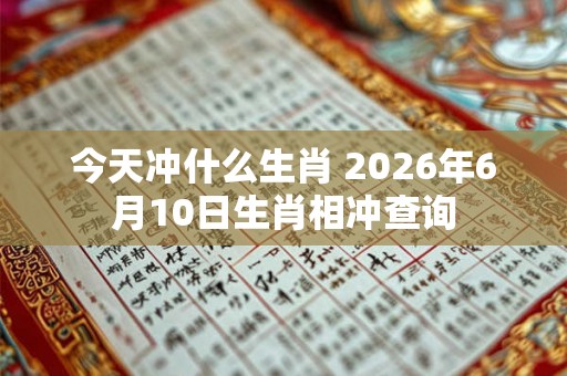 今天冲什么生肖 2026年6月10日生肖相冲查询