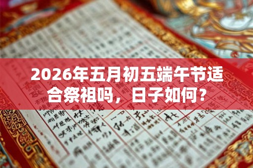 2026年五月初五端午节适合祭祖吗，日子如何？