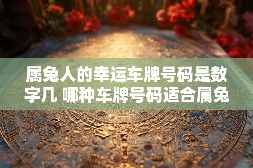 属兔人的幸运车牌号码是数字几 哪种车牌号码适合属兔人